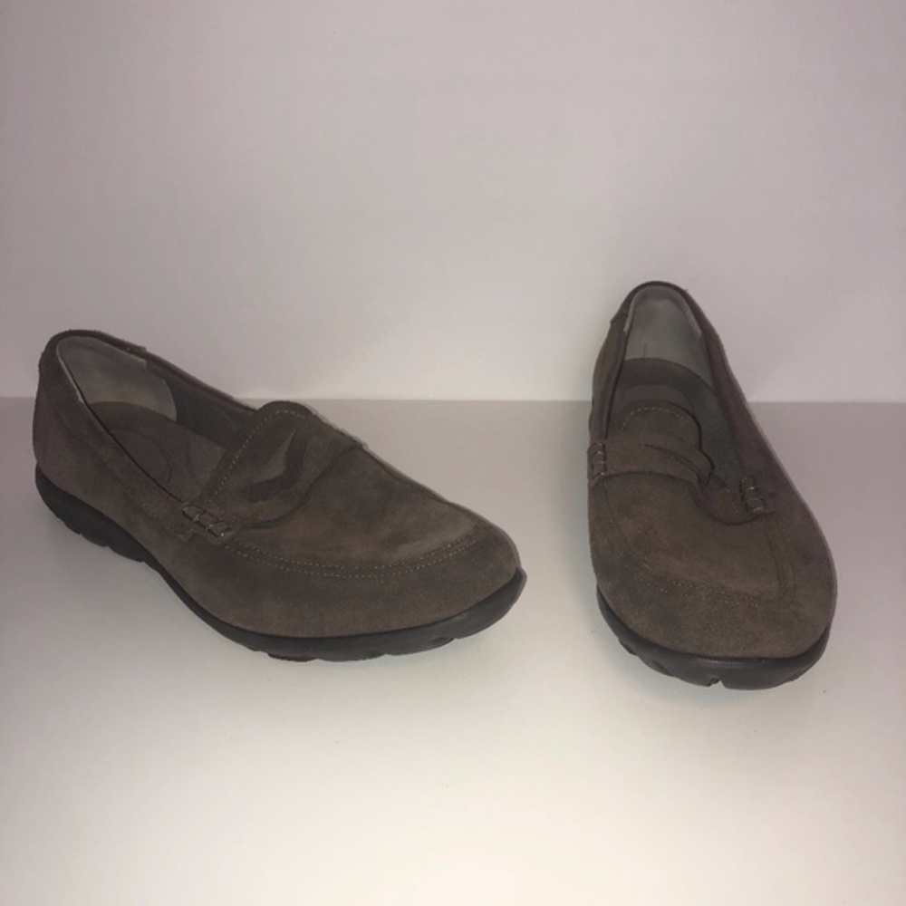 Rockport Brown Loafers Slip On Shoes ((size 10))